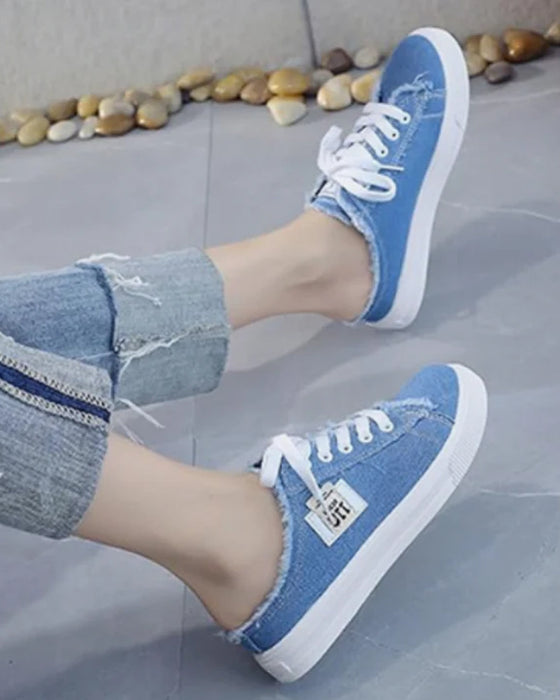 Flache Schuhe Schlüpfen Modisch
