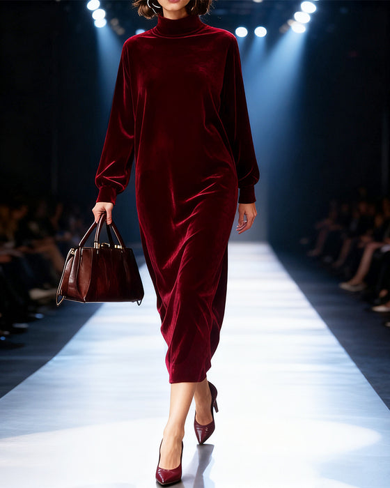 Kleid Mit Elegantem Ambiente, Modischem Aussehen Und Langer Ärmel