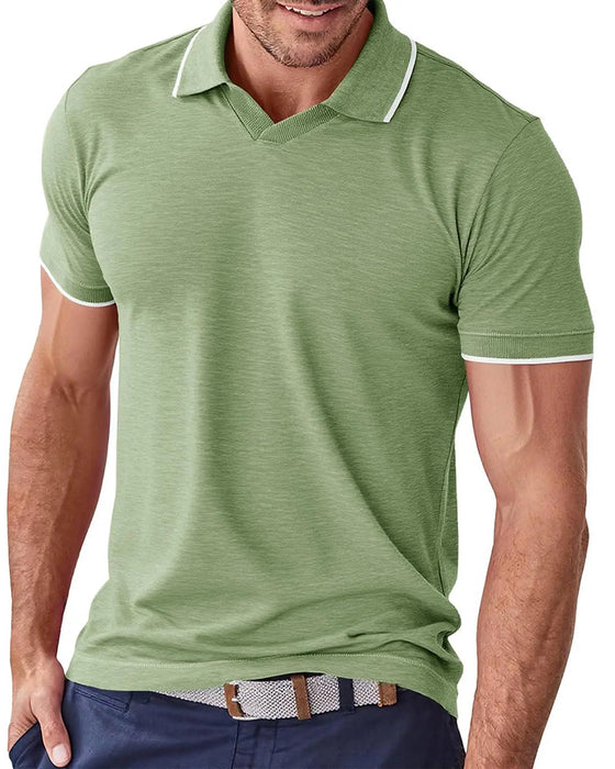 Lässiges T-Shirt Mit Revers, Kurze Ärmel
