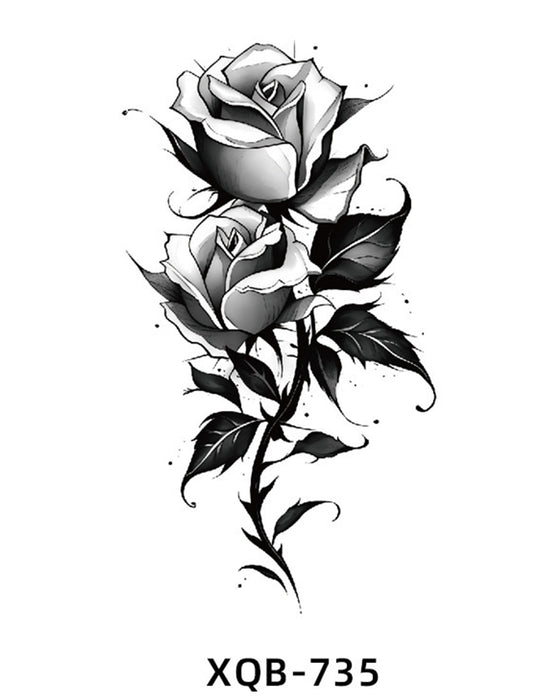 Simulierte Blumen-Tattoo-Sticker Für Den Arm