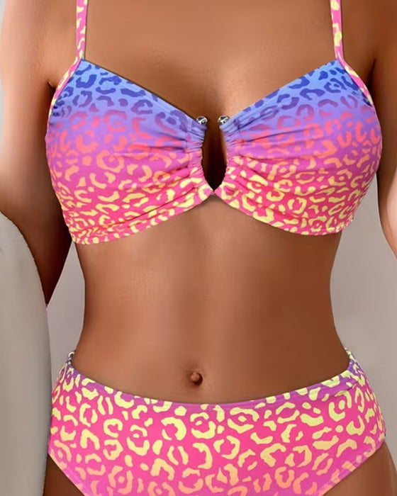 Bikini Stilvoller Animal-Print