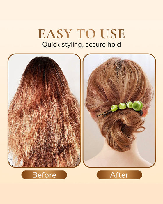 Elegante Haarklammer für Rückenhaarfrisuren