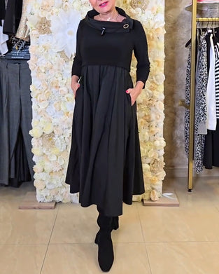 Kleid Modisch Street Uni A-Linie