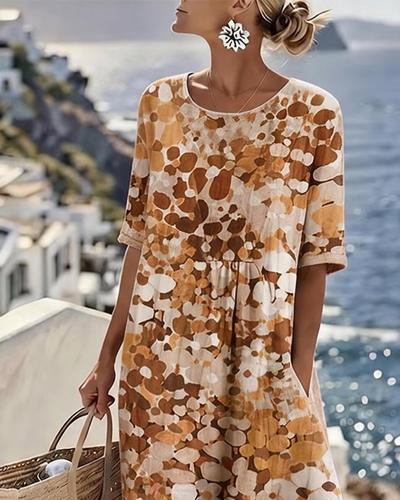 Kleid Gedruckt Locker