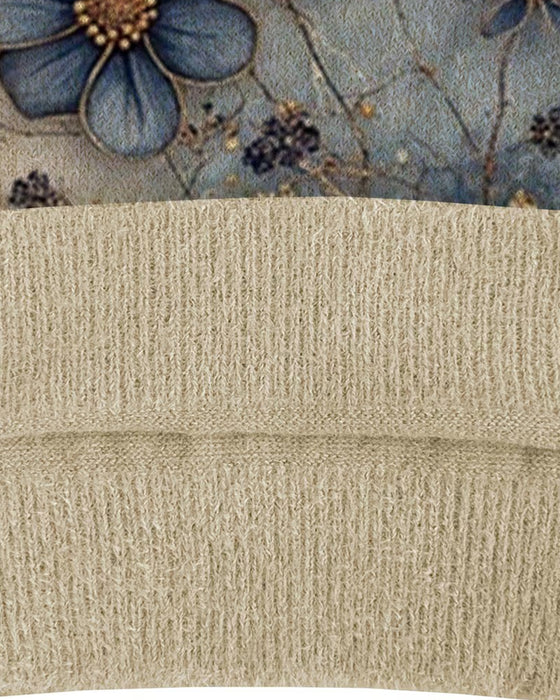 Pullover Aquarell Blumenmuster Ärmellos