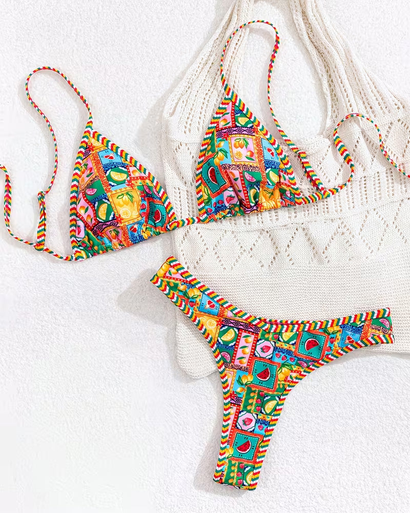 Bikini Sexy Frucht Muster