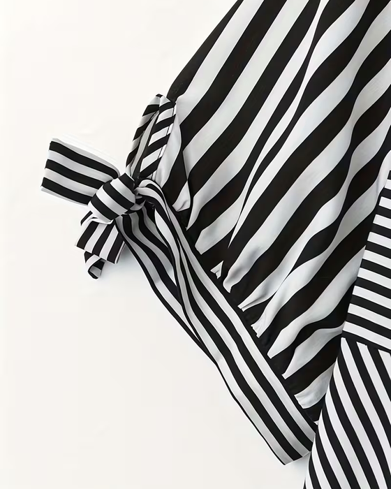 Kleid Gestreift Unregelmäßig