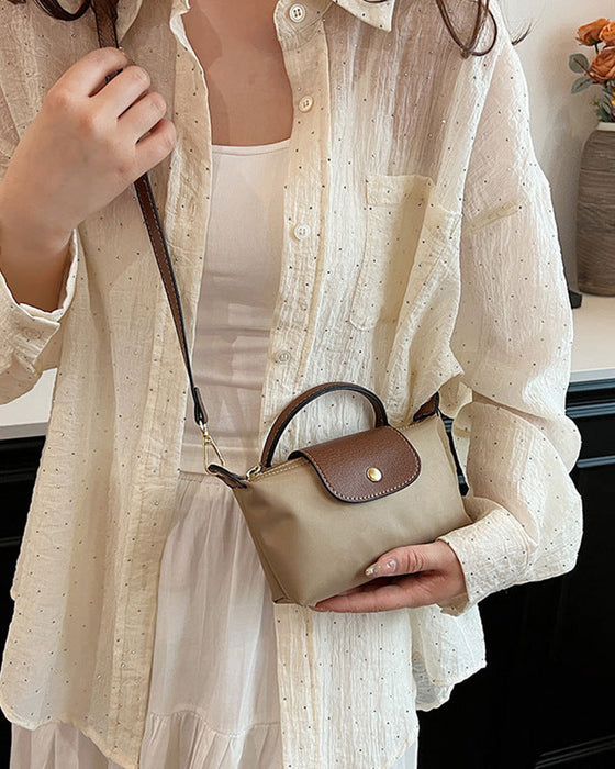 Tasche Damen Einfach Klappe Crossbody
