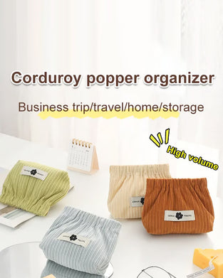 Corduroy Elastisches Haargummi Organizer