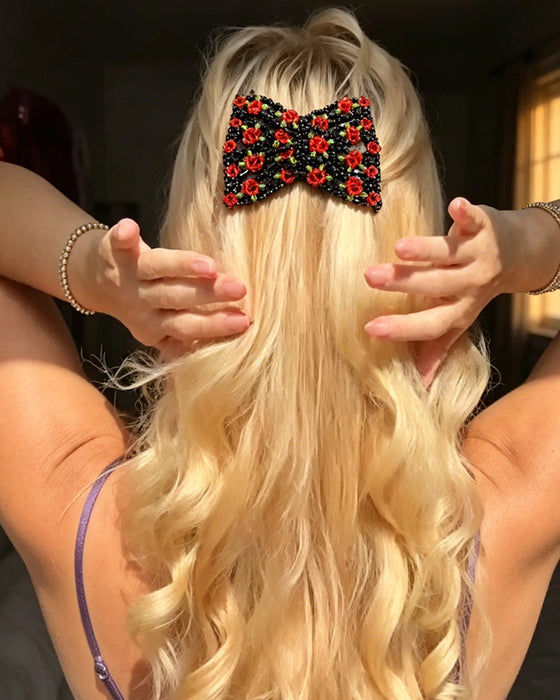 Elastischer Perlen Haaraccessoire Kamm