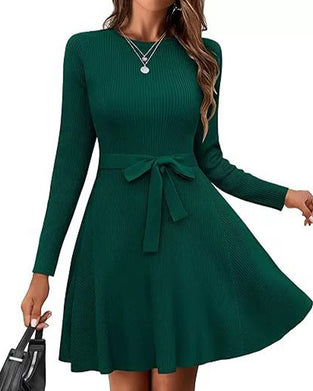Kleid Langarm Bindung