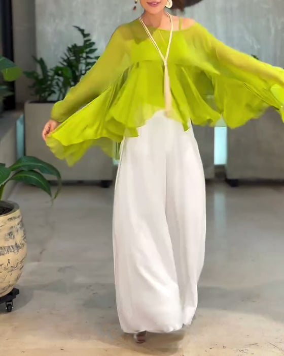 Bluse mit stilvollem, einfarbigem Design