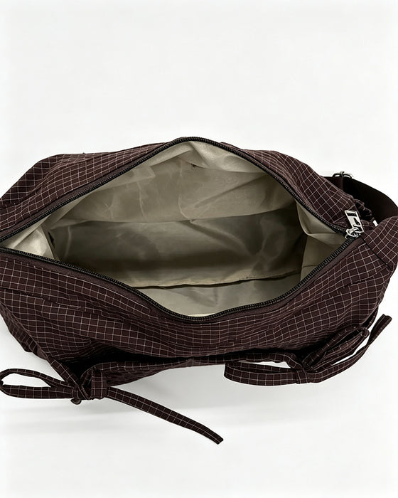 Tasche Schleife Karo Crossbody