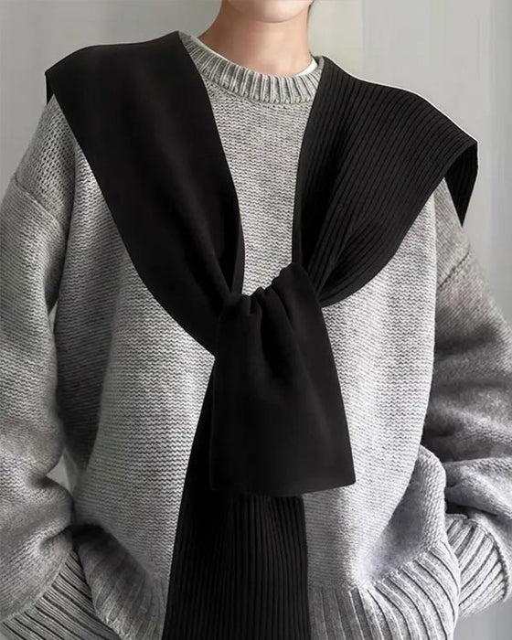 Schal Tuch Casual Vielseitig Unifarben Für Frauen