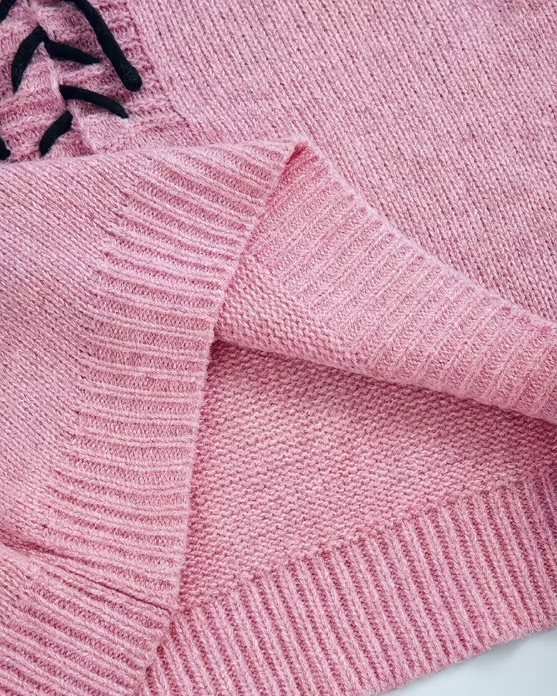 Pullover Bindung Kapuze Lässig