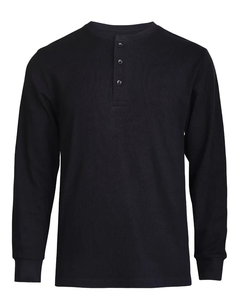 Hemd Rundhals Henley Langarm