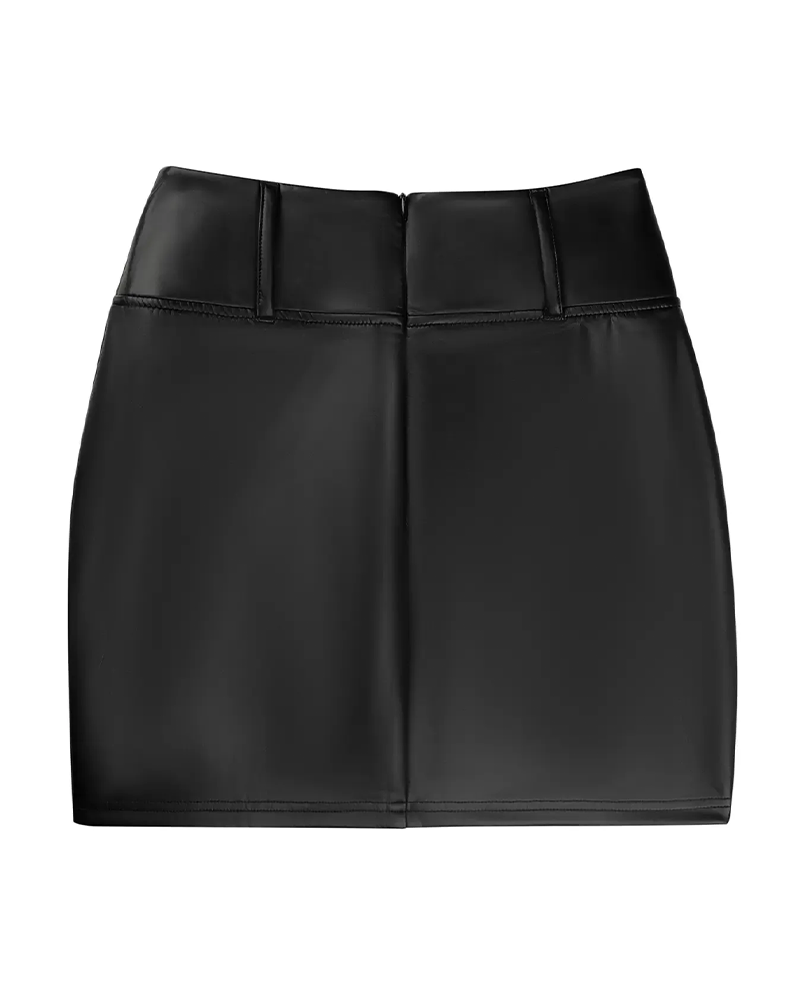 Rock Spitze Patchwork Bodycon PU