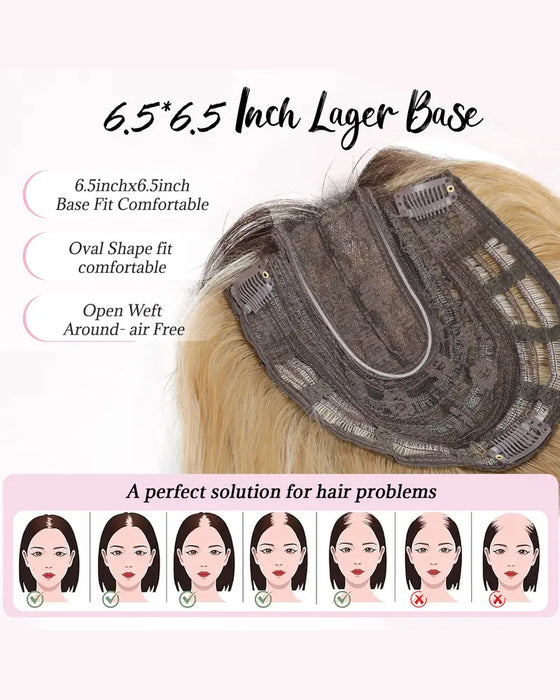 PANEWAY Haar‑Topper 16 Zoll Gewellt Für Frauen