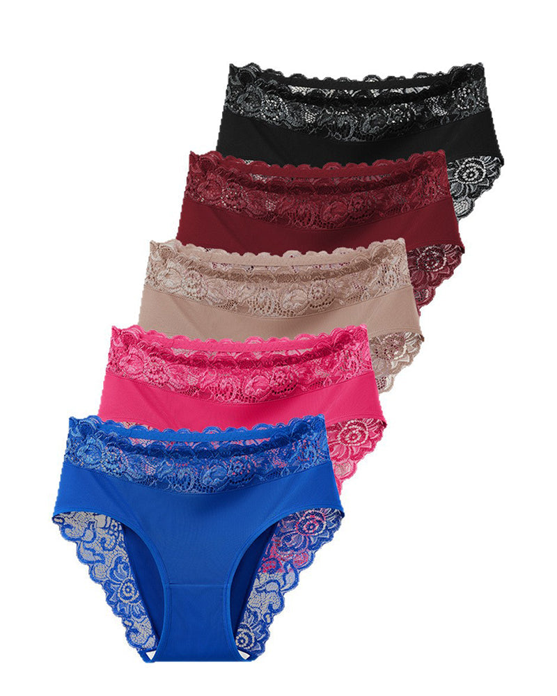 Höschen Sexy Spitze Mittelhoch-5