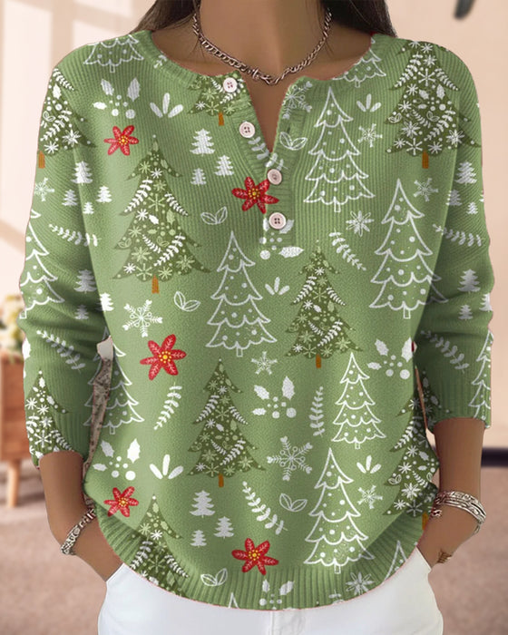 Pullover Mit Weihnachtsbaum - Muster