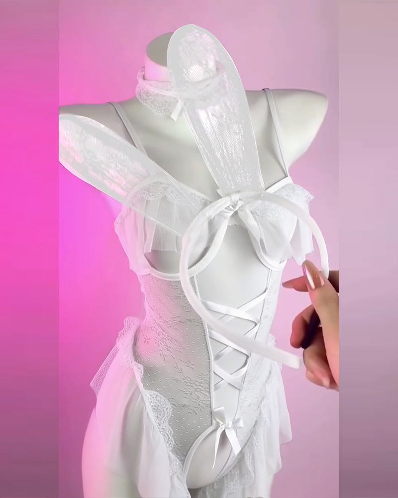 Sinnliches Unterwäsche-Set mit leichtem Zugang