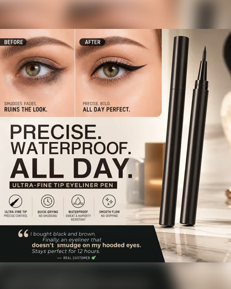 Flüssiger Eyeliner Wasserdicht Ultradünne Spitze Schnelltrocknend