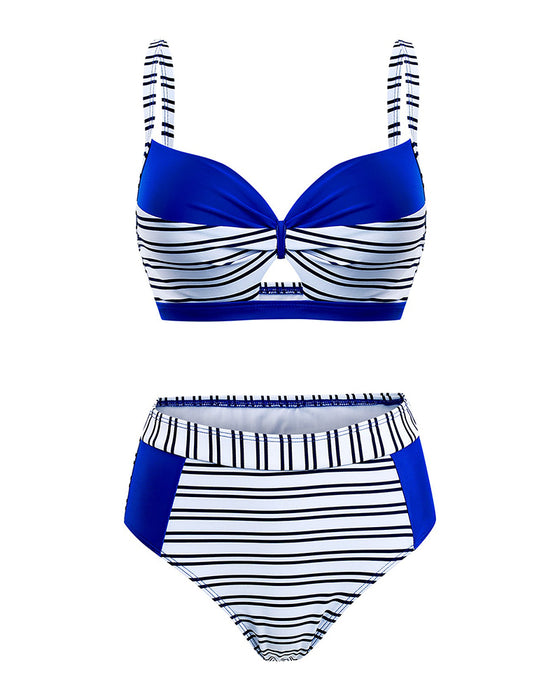 Bikini Gestreift Ausgeschnitten