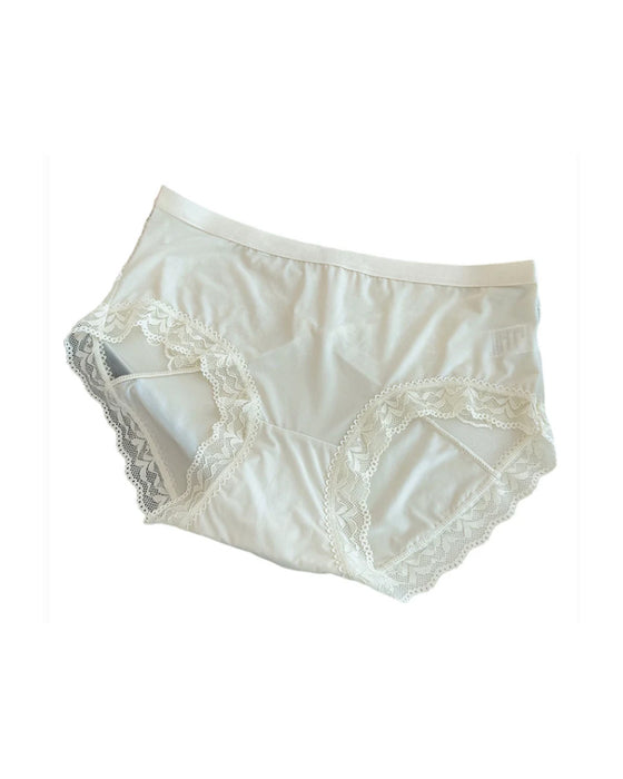 Damen-Spitzenpanty Mit Mittlerer Taille