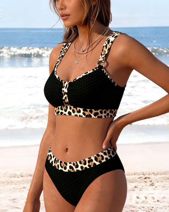 Bikini Leopardenmuster Paneldreieck