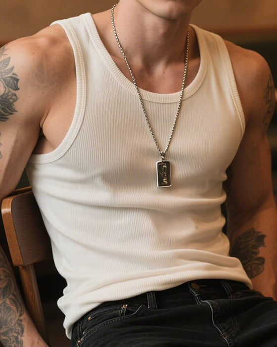 Top Herren Baumwolle Fitness