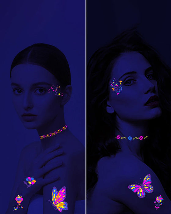 Fluoreszierende Tattoo-Sticker