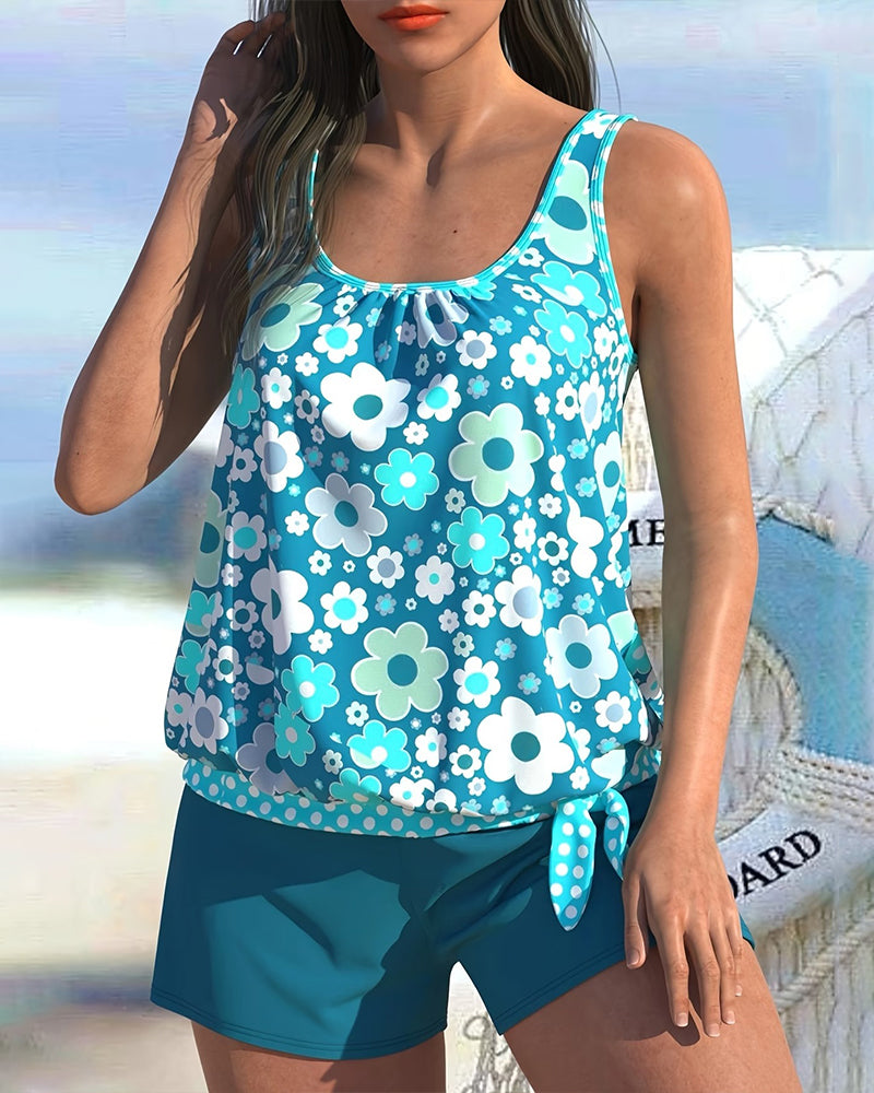 Tankini Xiaohua Boxer Geteilt