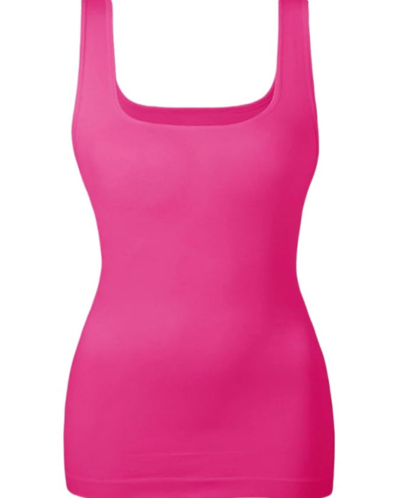 Tanktop Einfarbig Bauchkontrolle Formend Midi