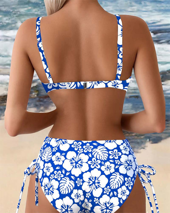 Badeanzug Sexy Geblümter Bikini