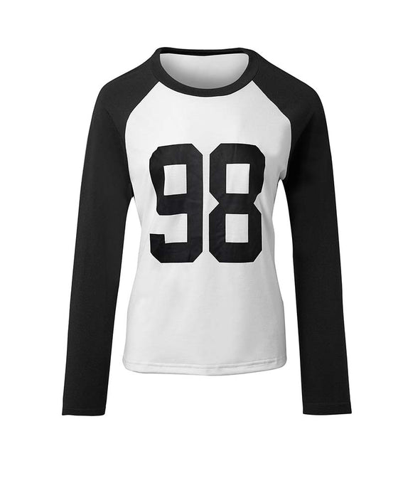 T-Shirt Lässige Raglanärmel