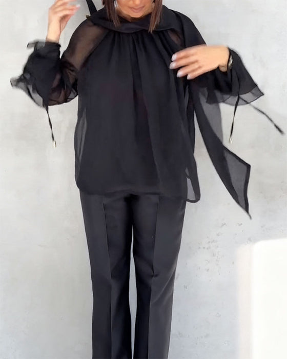 Bluse Mesh Verbindung Elegant