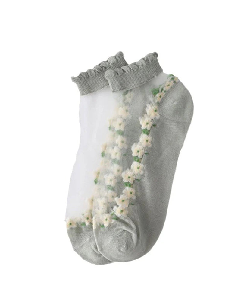 Sommer Blumig Atmungsaktive Socken