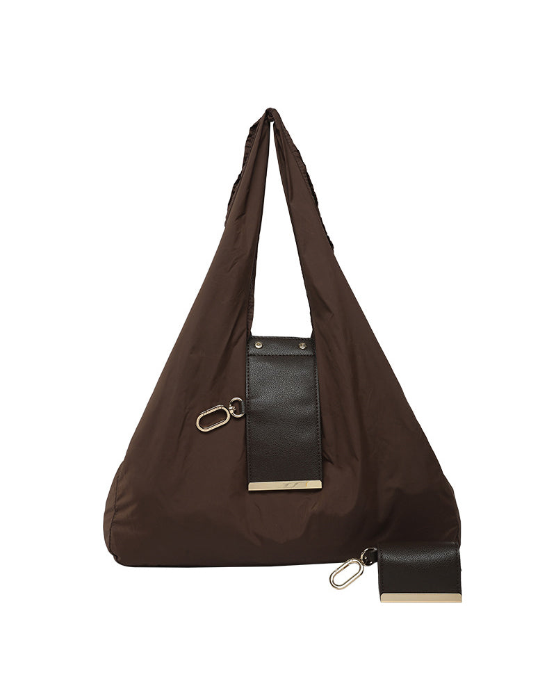 Verwandelbare Charm-Tasche – Stilvolle Vegane Leder Tote & Schlüsselanhänger-Charm