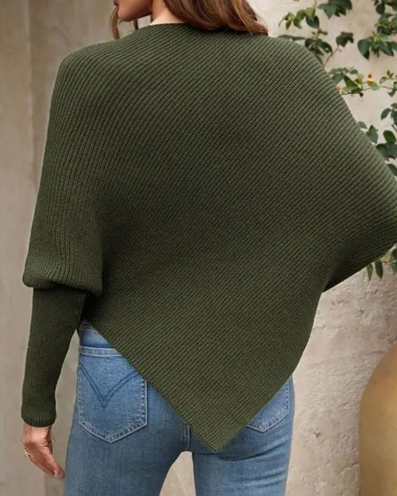 Pullover Stilvoll Blumig Unregelmäßig