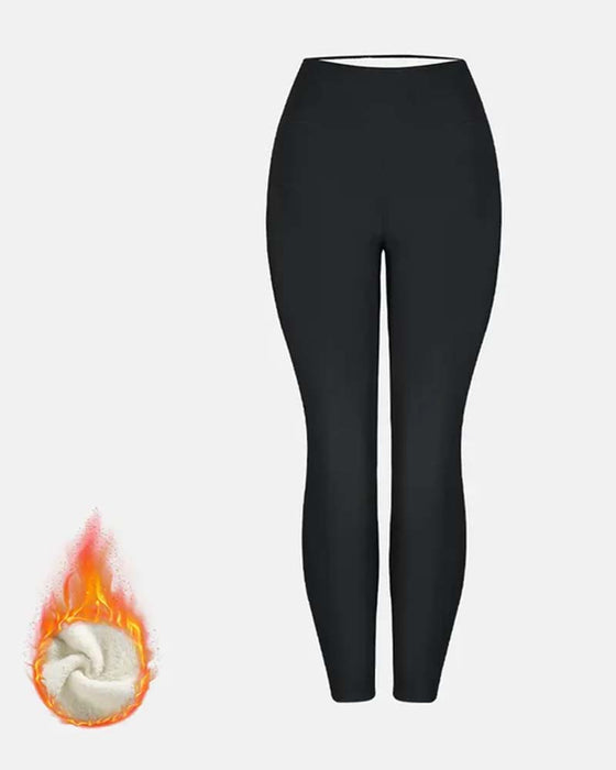 Winter Dick Hohe Taille Warme Leggings Yogahosen