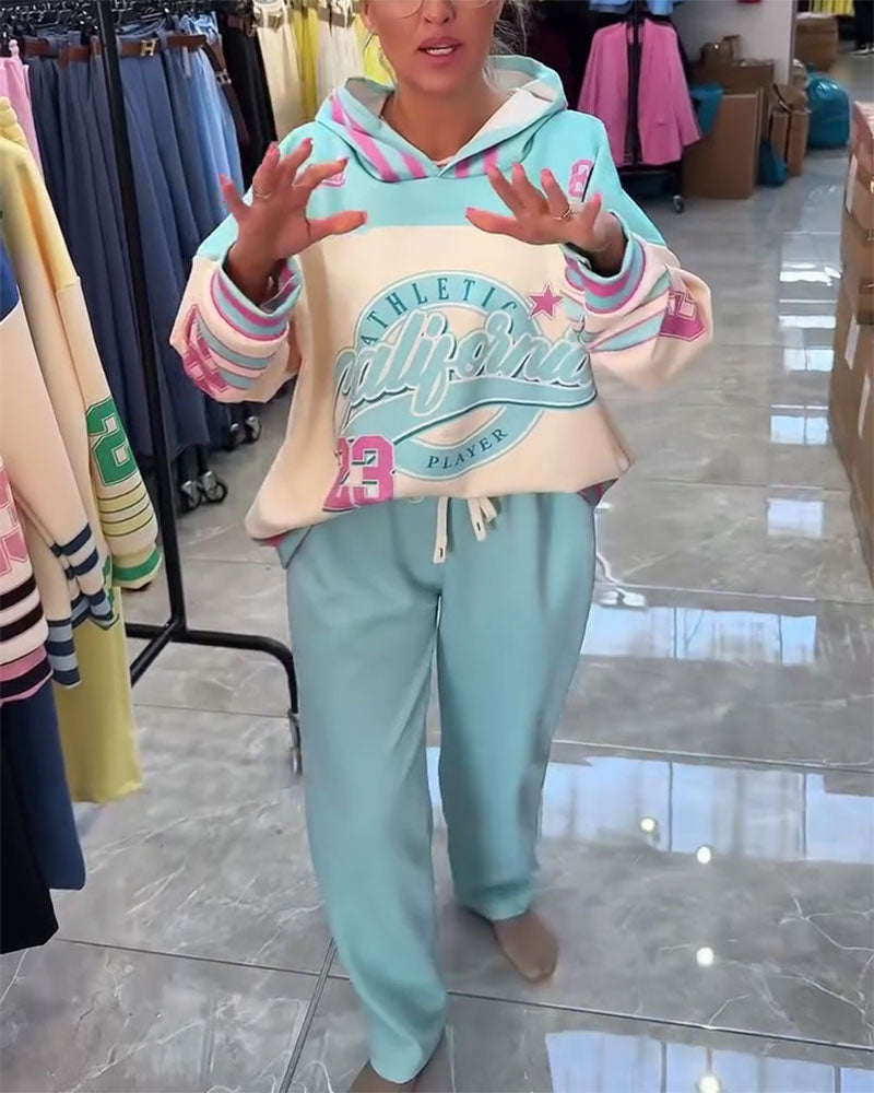 Set Bequem Farbe Block Sport