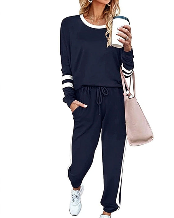 Set Rundhals Langarm Top Jogginghose