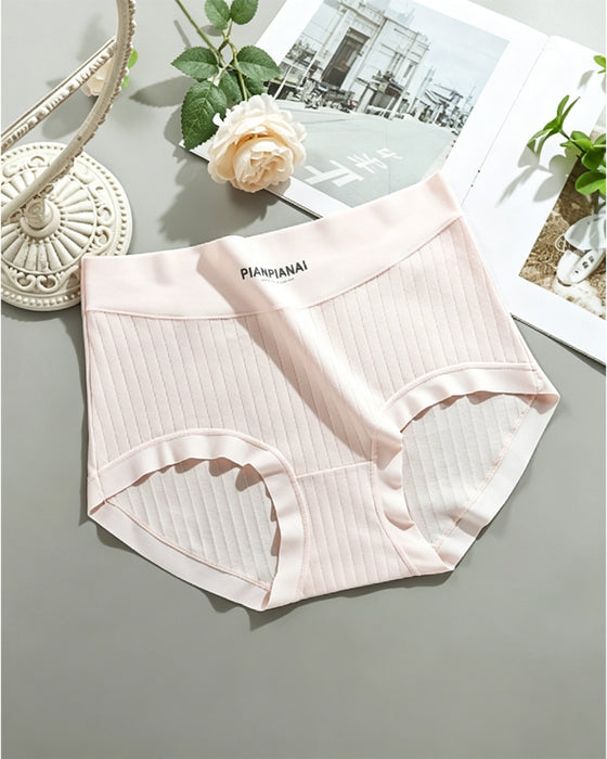 Slips Solid Farbe Hohe Taille