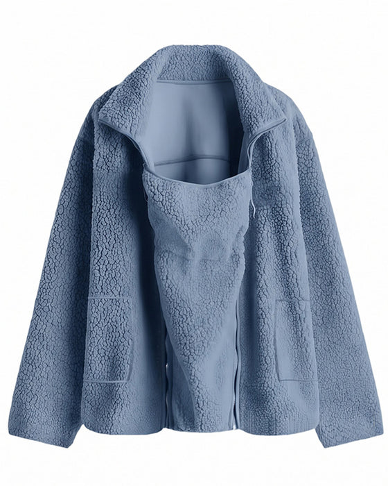 Damen 2-in-1 Hüftlange Lässige Sport Außenjacke