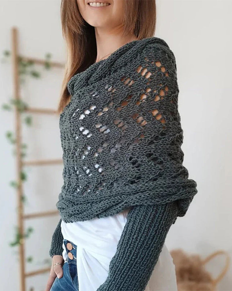 Schal Tuch Damen Modisch Gestrickt