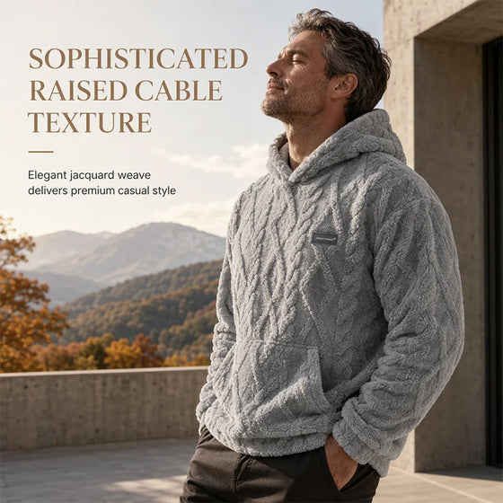 Herren Winter Jacquard Muster Hoodie