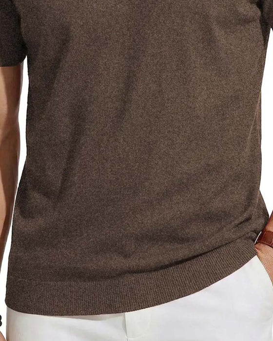 Pullover Mini V-Ausschnitt Lässig Einfarbig