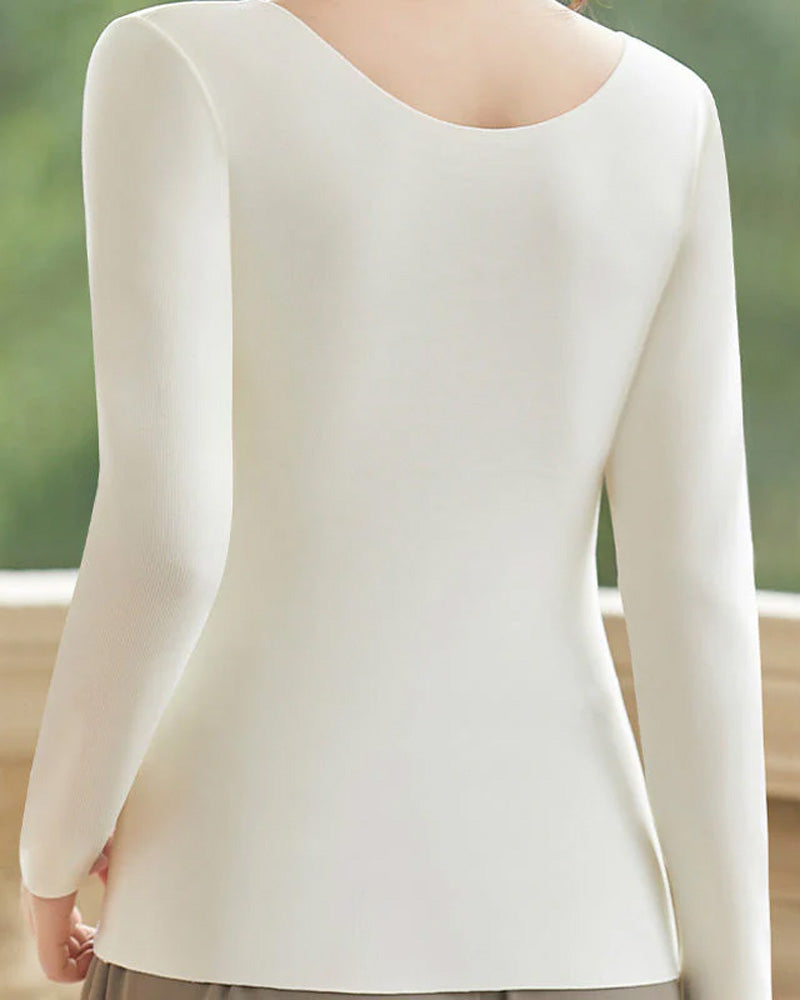 Nahtloses Thermo-Top Für Damen Mit Integriertem Bh