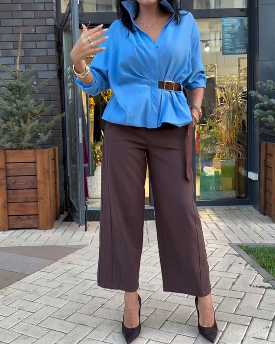 Hemd Revers Chic Stilvoll
