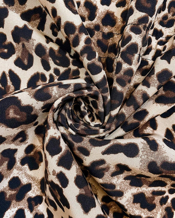 Mantel Mit Kapuzenversehrtem Umkehrbarem Leopardenmuster
